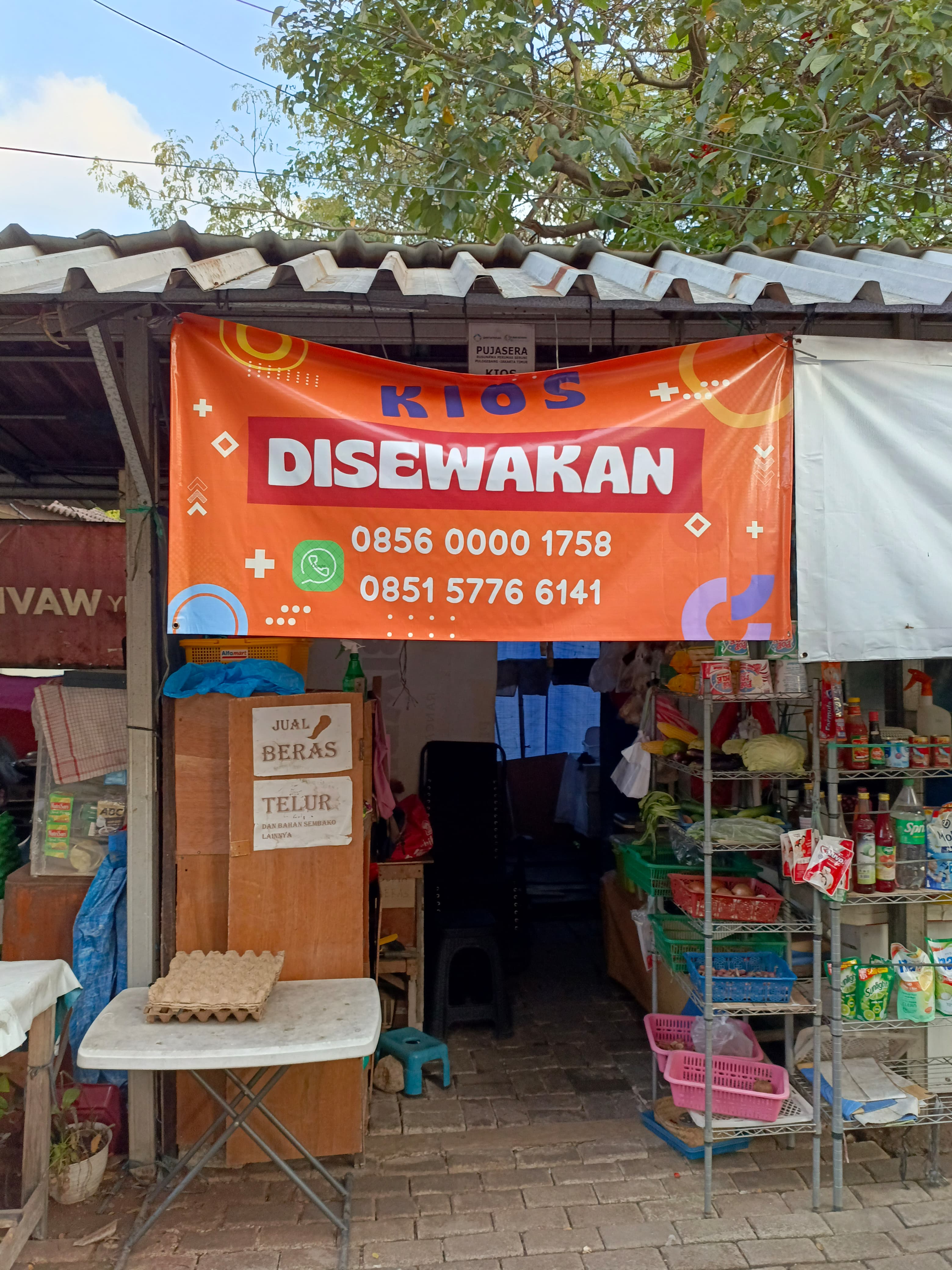 Sewa Kios PUJASERA Rusunawa Seruni